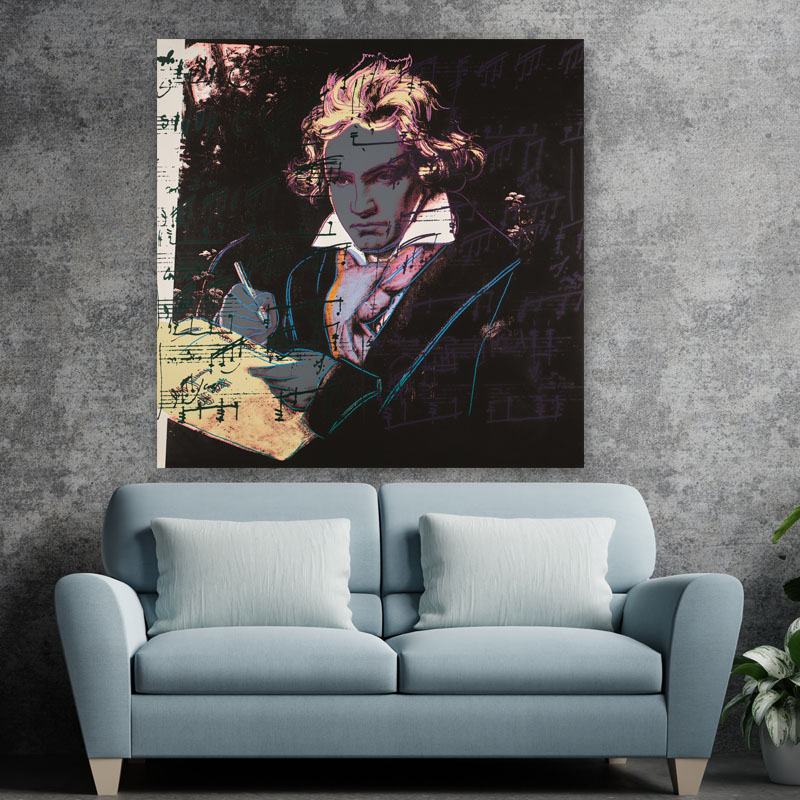 Πίνακας σε καμβά Beethoven by Andy Warhol